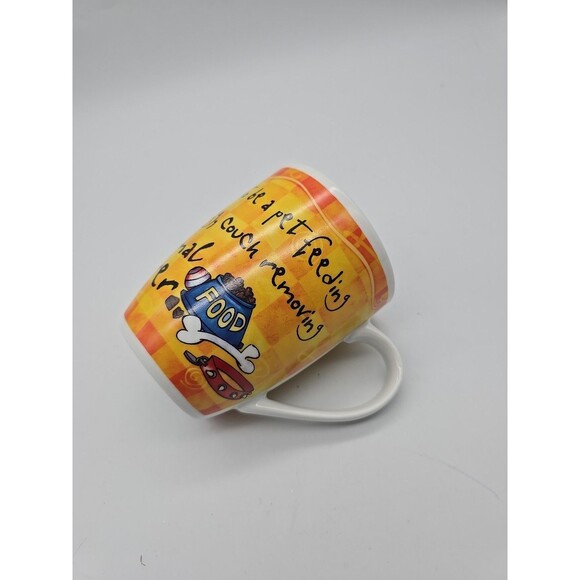 Cat Owner Animal Lover It's Only a Job Coffee Mug History Heraldry Porcelain - Picture 5 of 11